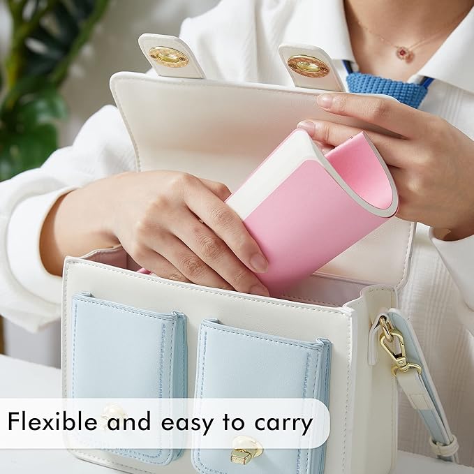 feela 16 Pack Soft Cover Journal Bulk, Lined Notebooks College Ruled for Work for Women Girl Writing, Blank Travel Journal Note Taking Notebook School Business Supplies, 8.2” x 5.5”, A5, Pink