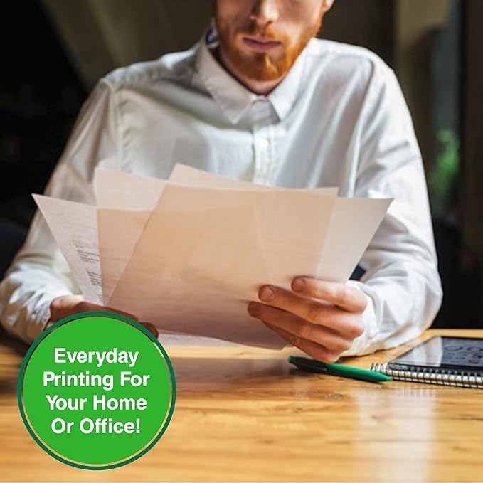 PrintWorks 100% Recycled Printer Paper 8.5" x 11" White - 20 lb Copy & Multipurpose Computer Paper - 1 Pack, 400 Sheets - Made in the USA - 92 Bright - Printer & Copier Compatible (00018)