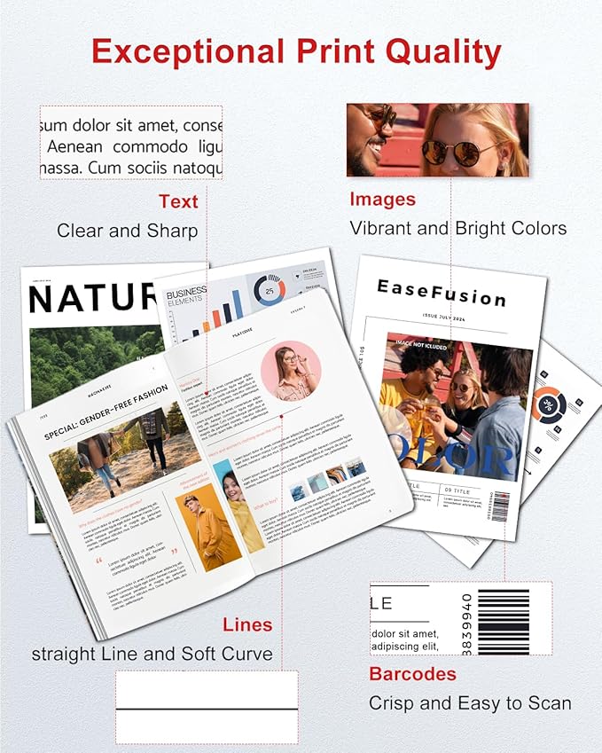 245XL 246XL Combo Pack Replacement for Canon Ink 245 246 PG-245 XL PG-245XL Black Color Ink Cartridges for Canon Pixma MX490 MX492 MG2522 TR4520 TS3322 TS202 MG2500 TS3122 TR4500 Printer