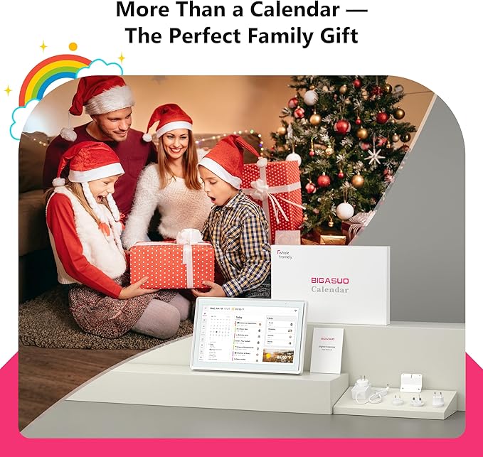 Smart Digital Calendar 21.5 Inch - Electronic Wall Calendars Chore Chart, FHD Interactive Touchscreen Family Planner, Task Rewards and Meal Planner with Weekly/Monthly Family Home Organization