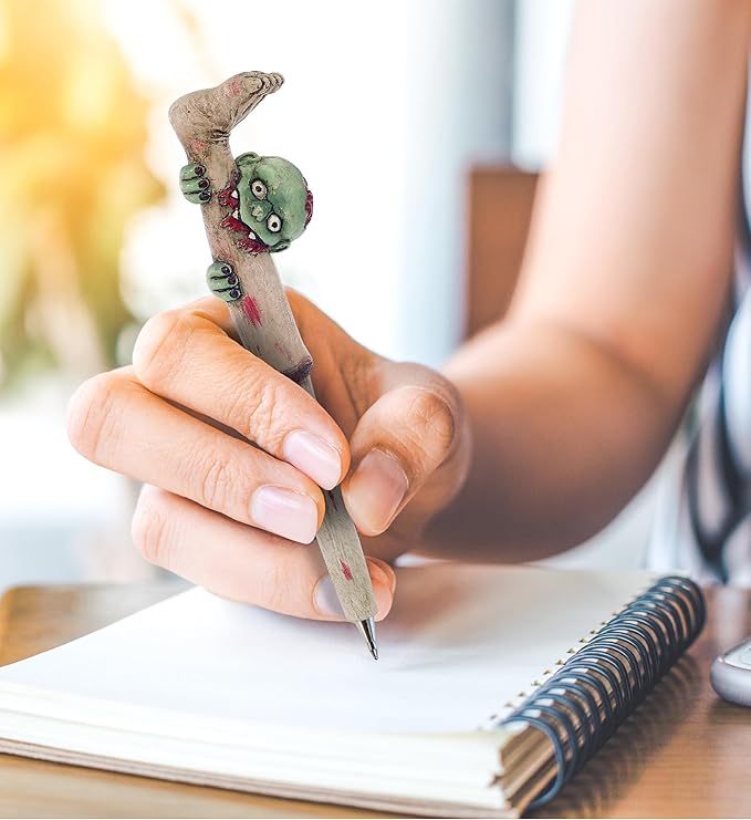 Zombie Writing Pen – Spooky Pen, Unique Office Desk Accessories and Writing Ballpoint Pen