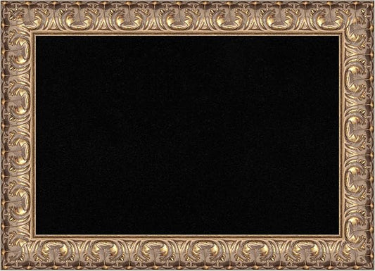 Amanti Art Black Cork Board for Wall, 15x21 Vision Board with Gold Wood Frame, Small Corkboard Office Decor for Home Organization, Traditional Corkboard Pinboard to Display Items for Home