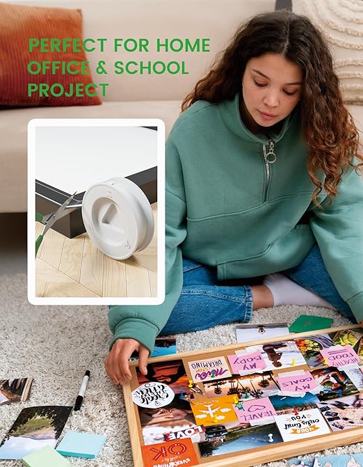 2PCS Double Sided Tape Heavy Duty, Strong Double Sided Mounting Tape, Heavy Duty Double Sided Tape for Walls Clear Hanging Adhesive Strips(10ft-0.5in-0.08in)