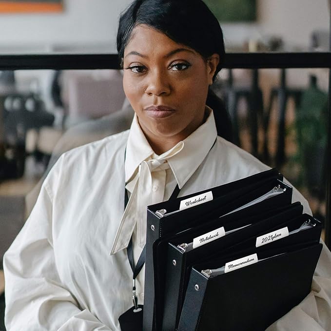 Zonon 200 Pieces Tabs 2 Inch Sticky Index Tabs, Writable and Repositionable File Labels Flags White Page Pop up Markers Labels for Reading Notes, Books and Classify Files