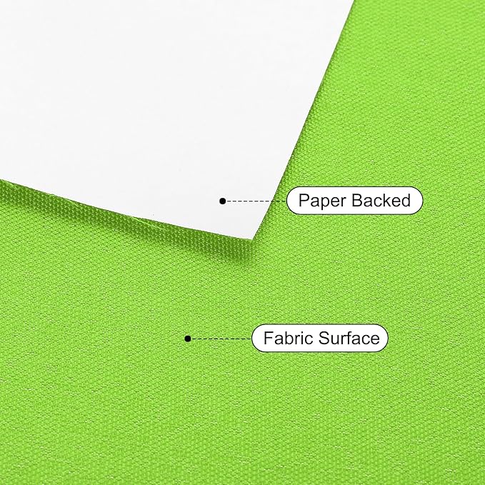 PATIKIL Book Binding Cloth, 51 x 11 Inches Book Cloth for Binding Repairing Fabric Surface Paper Backed Bookbinding Supplies, Light Green