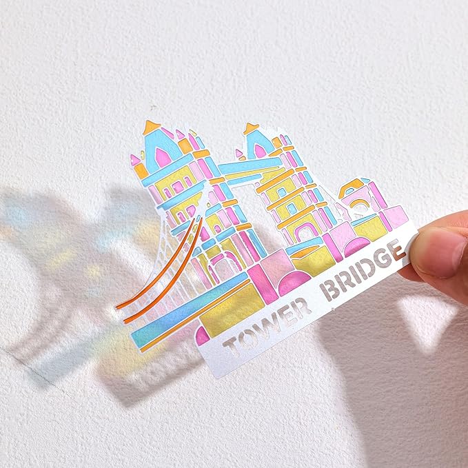 Metal Bookmarks with Transparent Design - Tower Bridge Book Mark for Readers, Aesthetic Book Markers for Kids, Teens, Teachers, Students, Gifts for Book Lovers, Writers, Reading Women & Men