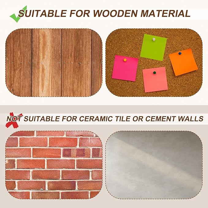 uxcell 150Pcs Upholstery Tacks, 11mmx17mm Flat Head Thumb Tack Decorative Furniture Nails Push Pins for Furniture Sofa Headboards, White