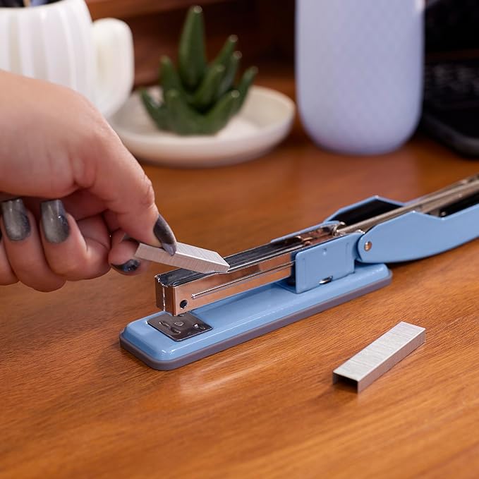 Swingline Stapler, Cub Compact Desktop Stapler, 20 Sheet Capacity, Metal, Electric Blue (S701069)