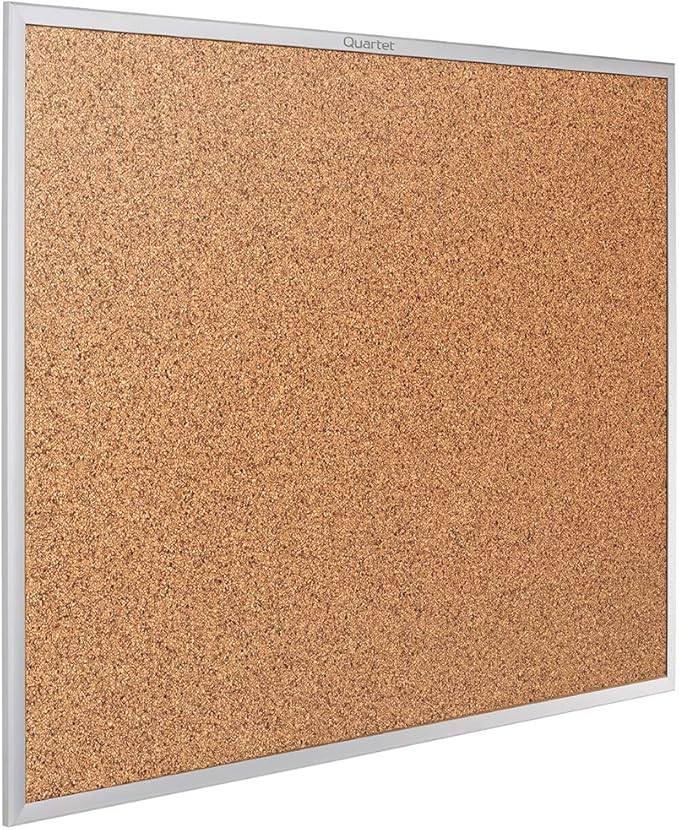 Quartet Standard Aluminum Frame Cork Bulletin Board, 60” x 36” (2305)