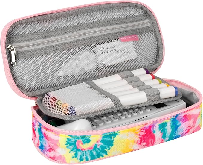 Choco Mocha Mermaid Pencil Case for Girls, Soft Pencil Case Kids Pencils Pouch for Kindergarten Girls, Pink