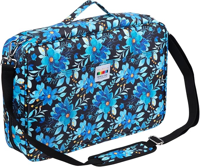 YOUSHARES Big Capacity Colored Pencil Case - 480 Slots large Pen Case Organizer with Multilayer Holder for Prismacolor Colored Pencils & Gel Pen (Orchid)