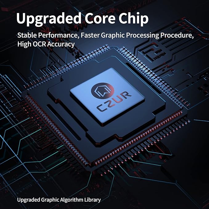 CZUR ET24 Pro Professional Book Scanner, 24MP Document Camera, 3rd Gen Auto-Flatten & Deskew Tech, A3 Document Scanner, 180+ Languages OCR, Support HDMI, for Windows/MacOS/Linux