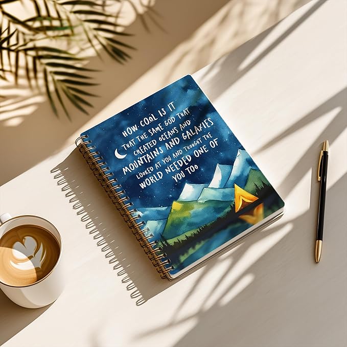 YOU FOUND ME Bible Journal, A5 Spiral Christian Bible Journal Notebook, How Cool Is It That the Same God, Inspirational Bible Verse Gift for Women Men Birthday Christmas