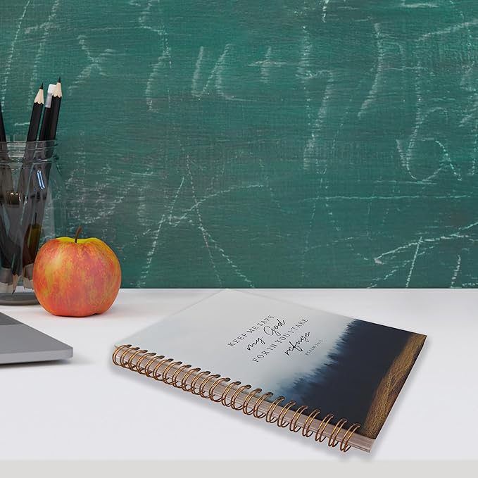 VNWEK Christian Bible Notebook Journal - Christian Gifts for Women Men Faith, Christian Journals for Writing Women, Scripture Journal, Notebook Spiral Bound with, PSALM 16:1 Writing Pads