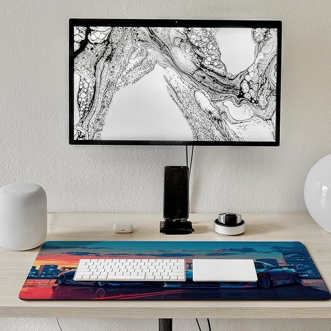 JDM Car Desk Mats on Top of Desks Pad Japanese Large Mouse Pads Gaming Cool Classic Sports Car JDM Big Mousepad for Desktop Keyboard Computer Mat 35.4 x 15.7 inch