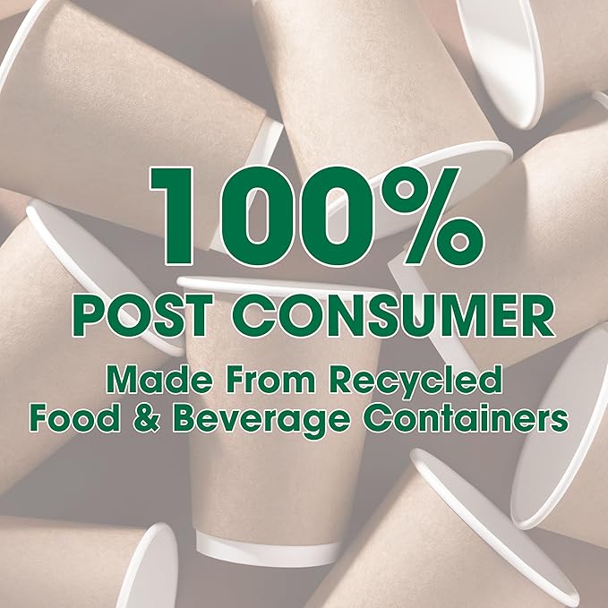 PrintWorks 100% Recycled Printer Paper 8.5" x 11" White - 20 lb Copy & Multipurpose Computer Paper - 8 Packs, 3200 Sheets - Made in the USA - 92 Bright - Printer & Copier Compatible (00018-8)