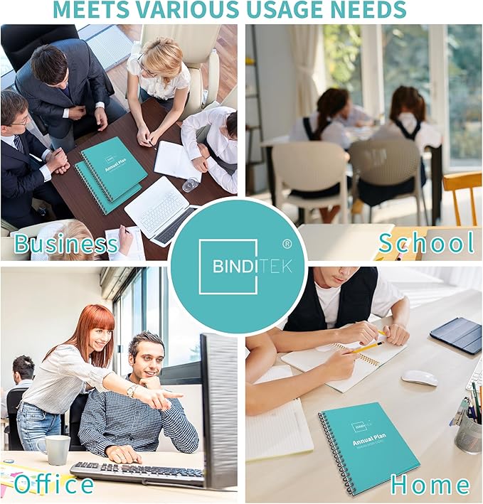 Binditek 200 Pack 5 Mil Clear Binding Covers 8.5 x 11 Inches, Letter Size, Square Corners, Un-Punched, Office Supplies, for Students and Coworkers