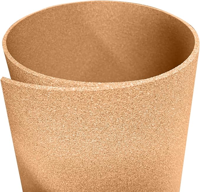 Manton Cork Premium Cork Roll - 4' x 12' x 1/4", 100% Natural Facing Grade Material for Bulletin Boards, Decorative Photo and Message Push Pin Displays - Perfect for Home, School, and Office