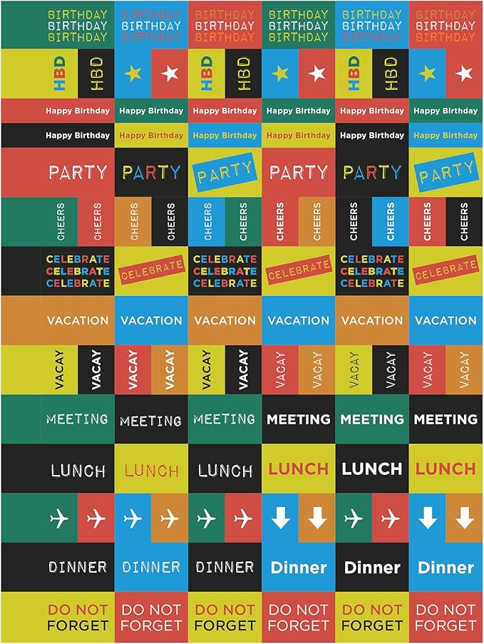 TF Publishing 2026 Rolling Waves Medium Weekly Monthly Planner with 12-Month Calendar Grid, Goals and Task Trackers - Weekly Schedule Planner with Priority List Section and Stickers - 6.5in x 8in