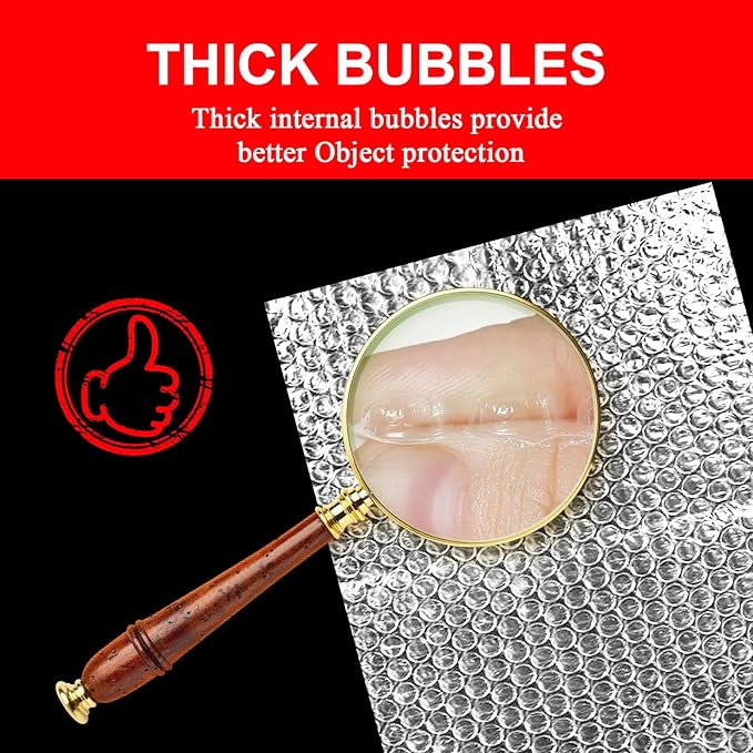 A&A Bubble Wrap Bags 6"X8" - 50pcs Small Bubble Wrap Pouches for Shipping, Packing Envelopes, and Bottles - Thin Bubble Wrap for Protection - Bubble Bags for Shipping and Packing Essentials