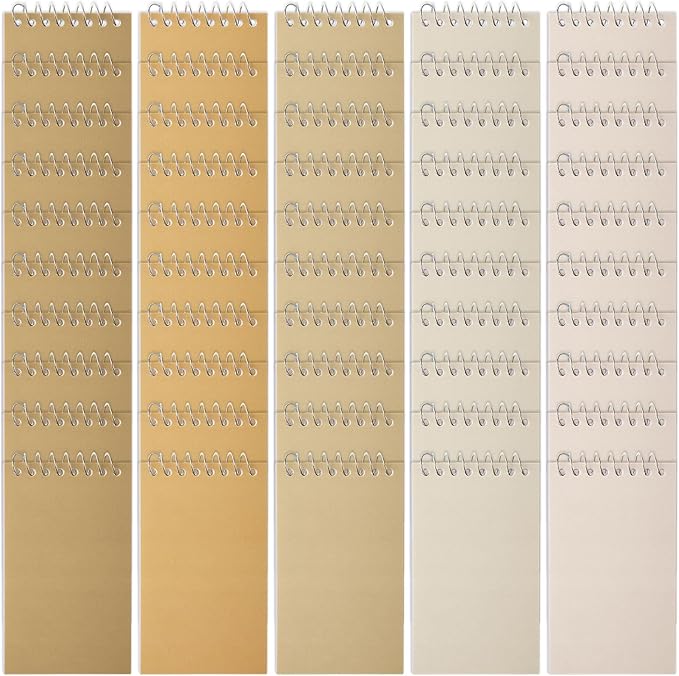 Teling 50 Pcs Spiral Graph Paper Memo Pads Bulk 3x5 Inch Small Note Pads Top Spiral Pocket Graph Notebook 75 Pages Mini Grid Steno Notepads for Writing Sketching Drawing School Office Work Supplies