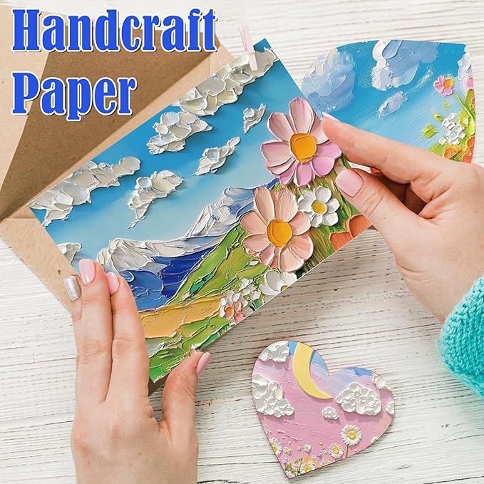 48 Sheets Scrapbook Paper 11x11, Oil Painting Floral Pattern Decorative Scrapbook Paper for Journals DIY Cards and Photo Albums, Aesthetic Craft Supplies for Kids and Adults