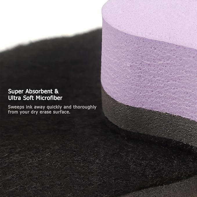 Tamaki Magnetic Whiteboard Eraser, Dry Eraser Erasers, Dry Erasers for White Board, Whiteboard Erasers for Kids, 6 Colors (6 Pack, Pastel Wavy)