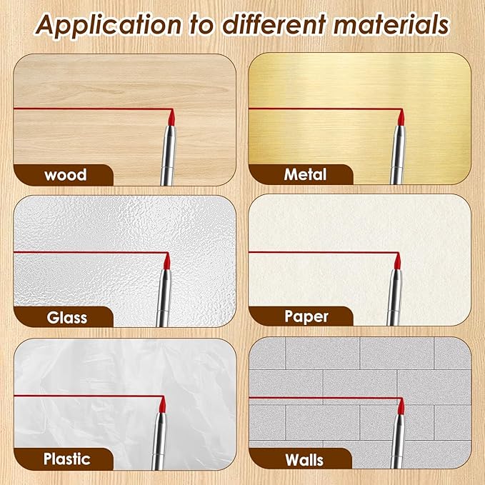 24Pcs 2.8mm Carpenter Pencil Refill Long Lasting HB Refill for Construction Pencils Replacements Carpenter Marker Graphite Woodworking Mechanical Pencil Leads(Red)