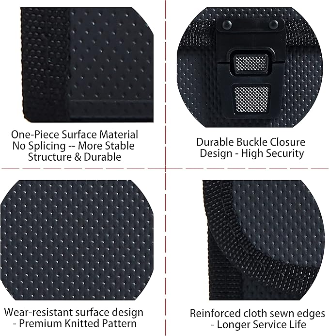 Legal Size 13 Pocket Accordian File Organizer Expanding File Folder for FC A4 Paper, Briefcase File Case with Durable Handle & Buckle Closure for School Home & Business (Black-2)