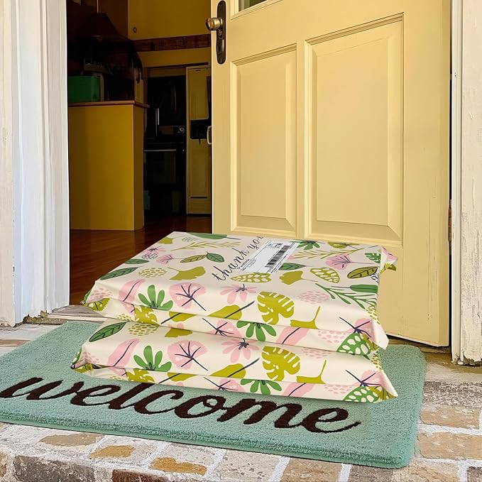 Leafs Poly Mailer 10x13 Inch 100 Pcs, Waterproof Shipping Bags for Clothing, Tear-Resistant Mailier Bags, Strong Mailing Bags with Self-Seal