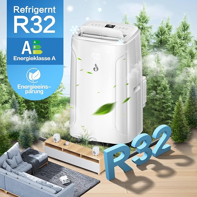 12,000 BTU Portable Air Conditioners Cools up to 550 Sq.Ft 4-in-1 Poratble Ac Units for Room with Cooling Dehumidifier Fan Sleep Mode 24h Timer Remote Control and Window Installation Kit Included