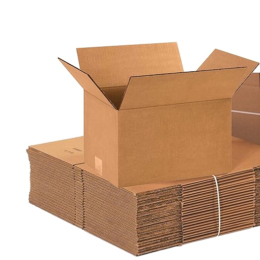 BOX USA 12 x 9 x 8 Corrugated Cardboard Boxes, Small 12"L x 9"W x 8"H, Pack of 25 | Shipping, Packaging, Moving, Storage Box for Home or Business, Strong Wholesale Bulk Boxes