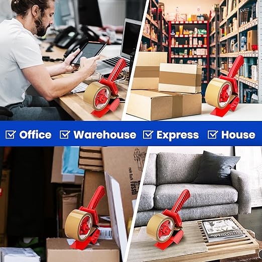 TAPEBEAR Brown Packing Tape 12Rolls, Heavy Duty Packaging Tape Refills 1.88 Inch x 55 Yard Moving Tape for Boxes, Secure Sticky Seal Brown Tape for Shipping, Mailing & Storage, Total 660Yards