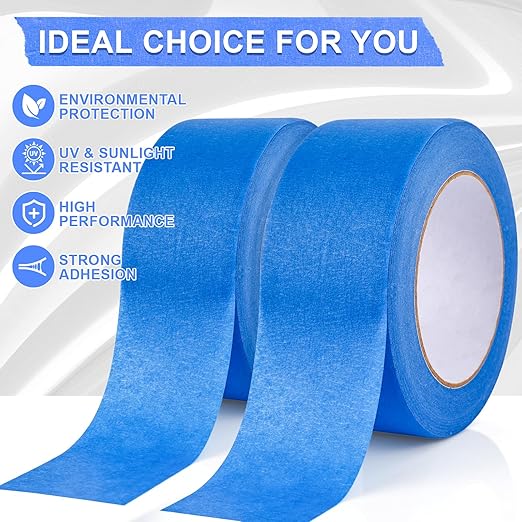 NEOACT 16 Rolls Painters Tape 2 Inch Wide,Multi-Surface No Residue Blue Masking Tape for Walls Painting,Packing,Labeling,DIY Crafts,2 Inch x 55 Yards(880 Yards Total)