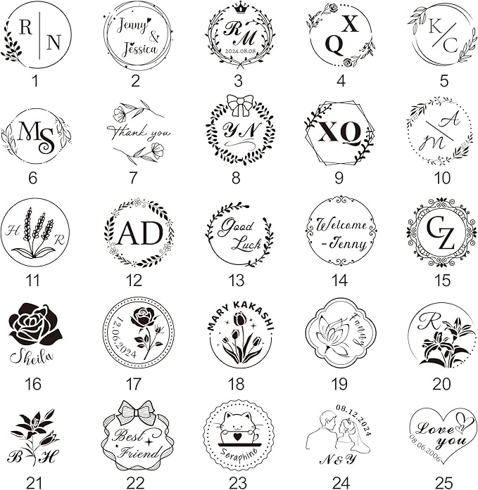 Custom Wax Seal Stamp, Personalized Wax Seal Stamp Kit, Create Your Own Design/Logo/Letter Customization, for Wedding, Invitation, Party, Envelopes, Gift Wrapping, Idea Gift