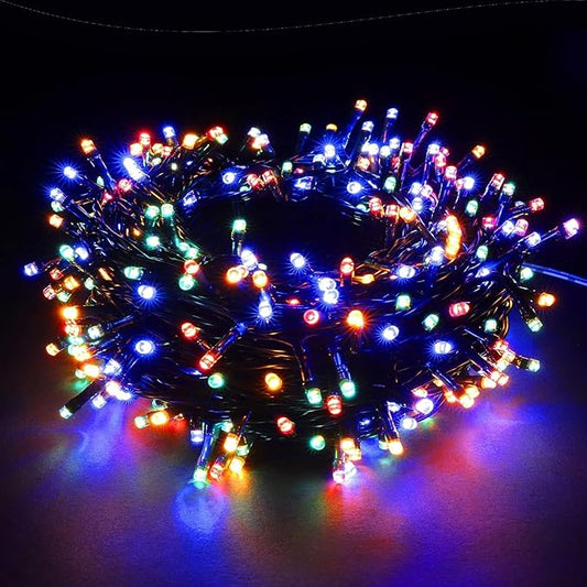 100-1000 LED Christmas Lights, Low Voltage Fairy String Lights with 8 Modes, Ideal for Xmax Tree, Garden, Home, Party, Halloween Festival Deco (Mixed-Color, 200 LEDs)