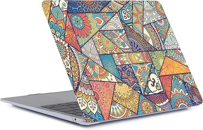 Case Compatible with MacBook Pro 16 Inch 2021 M1 Pro/Max Model A2485, Protective Plastic Laptop Hard Shell Case with Keyboard Cover Skin for MacBook Pro 16'' with Touch ID - Retro Pattern