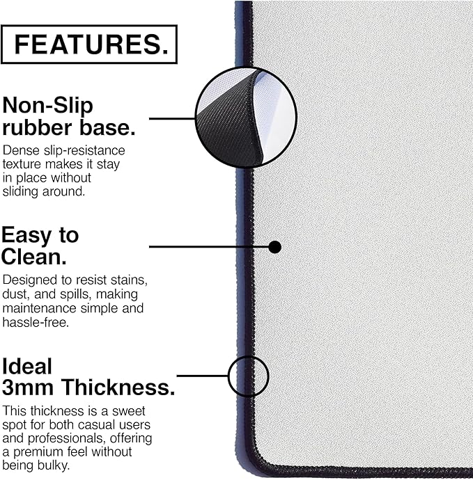 MPCO. Blueprints Large Gaming Desk Pad - 36" x 17" Aeroglyde Fabric Willys Jeep – Green Desk Mats - Non-Slip, Washable, Smooth Glide for Precision Gaming & Work