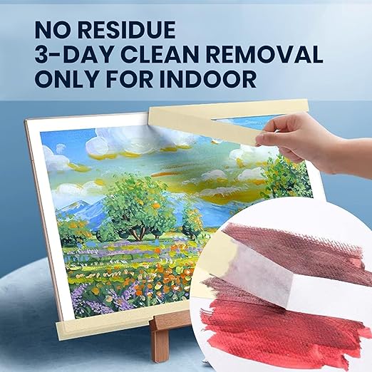 General Purpose Masking Tape Beige White 1.41 Inches x 60 Yards, Bulk Painters Tape for Painting, Labeling, DIY Arts Crafts, Home Office School Projects, 36 Rolls