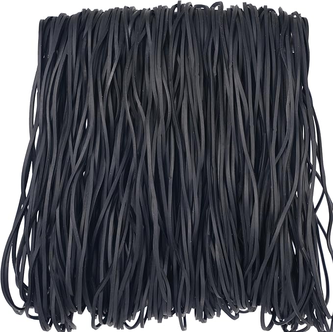 Rubber Bands Garbage Can Bands Elastic Large Size #117A 250Pcs Trash Can Rubber Bands Black Elastics Bands 7inch For Office Supplies Home