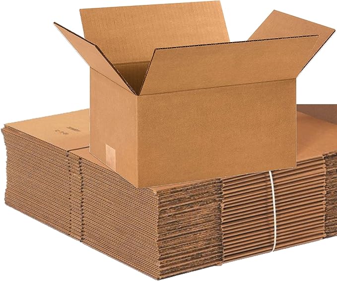 BOX USA Shipping Boxes Small 12"L x 9"W x 6"H, 25-Pack | Corrugated Cardboard Box for Packing, Moving and Storage