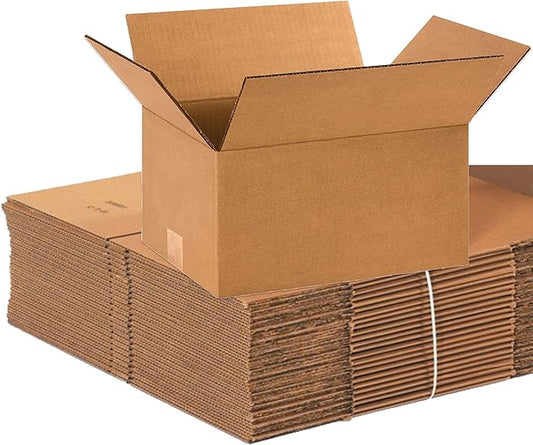 BOX USA Shipping Boxes Small 12"L x 9"W x 6"H, 25-Pack | Corrugated Cardboard Box for Packing, Moving and Storage