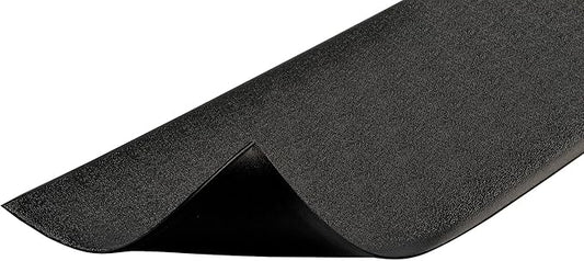 Notrax 411 Sof-Tred™ 4' x 60' x 3/8" Anti Fatigue Mat, Enhanced Slip Resistance with Beveled Edges and Pebbled Surface, Ideal for Industrial and Commercial Workplaces, Black, 411R0348BL