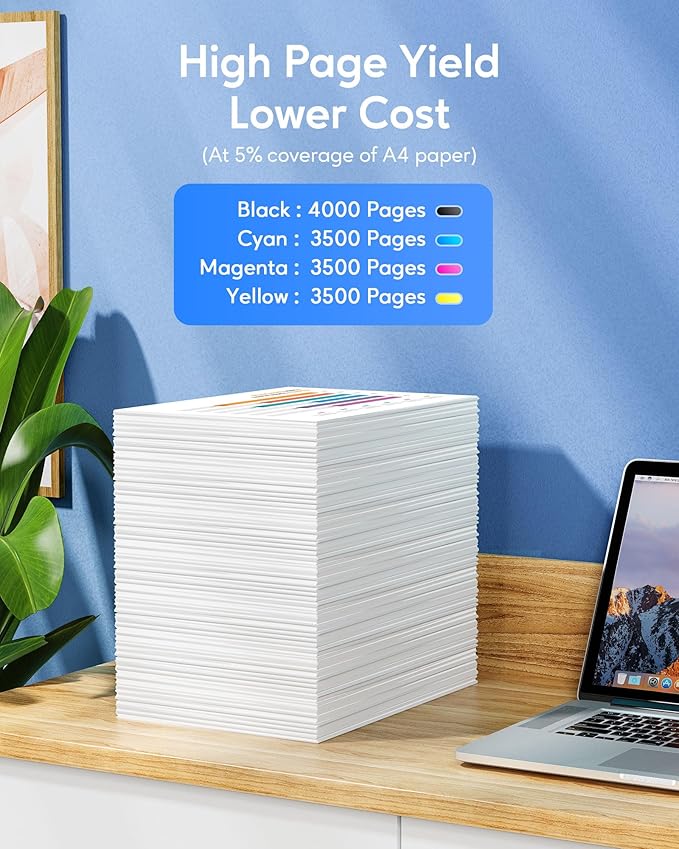 TN336 Toner Cartridge High Yield Compatible Replacement for Brother TN-336 TN331 for Use with Brother HL-L8350CDW HL-4150CDN MFC-L8850CDW Printer (1BK,1C,1M,1Y, 4 Pack)