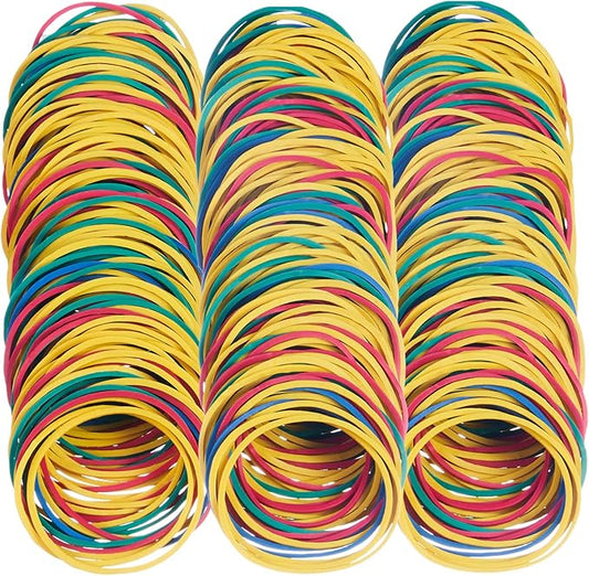 AMUU Rubber Bands 500pcs size 19#19 rubber band Multicolor Small Rubber Bands for Office School Home Elastic Hair Band Colors 50mm