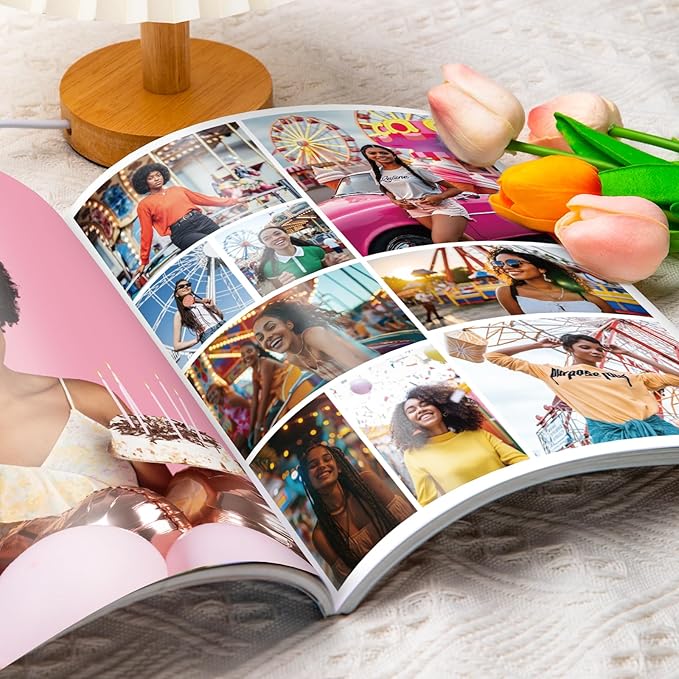 EggSun Vision Board Supplies with 1200+ Images & Quotes Collage Magazine Book, Wall Clip Art Scrapbook Journal Kit for Vision Board Making Beginners Women Men Teen Girls Room Decors (Black Women)