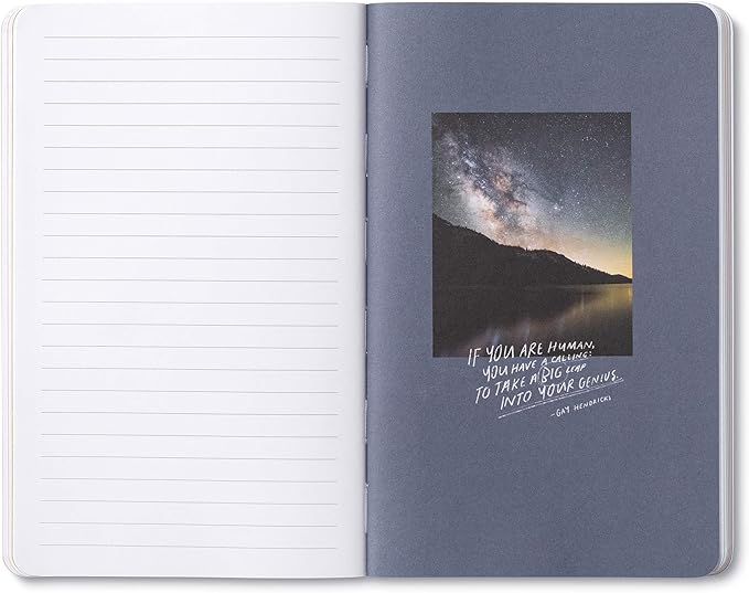 Compendium Softcover Journal - All serious daring starts from within. – A Write Now Journal with 128 Lined Pages, 5″W x 8″H