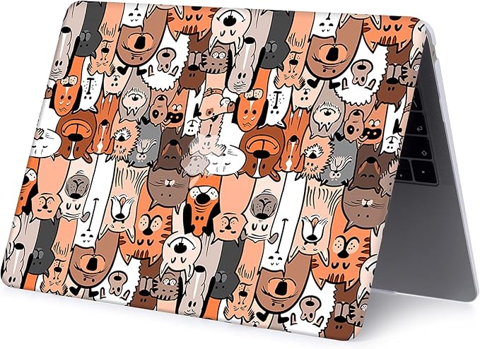 Case Compatible with MacBook Retina 12 Inch(Model A1534, Release 2017 2016 2015),Plastic Hard Shell Protective Cover & Keyboard Skin for MacBook 12 Inch with Retina Display - Animal
