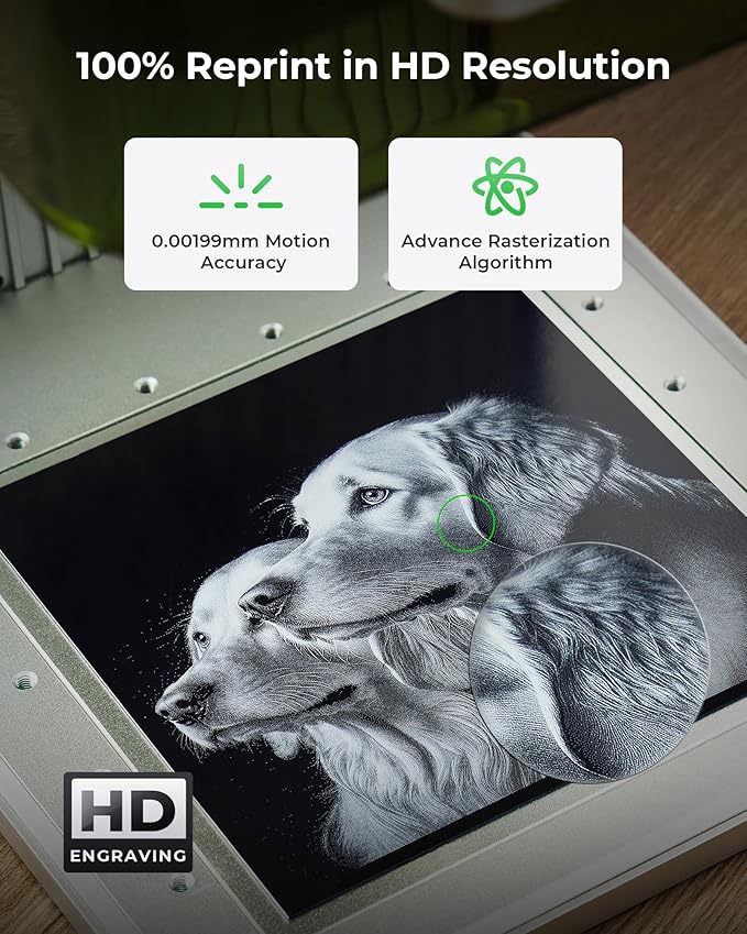 xTool F1 2-in-1 Dual Laser Engraver with Slide Extension, Rotary Extension and Smoke Purifier, Lightning Speed Portable Fiber Laser Engraver for Metal Wood