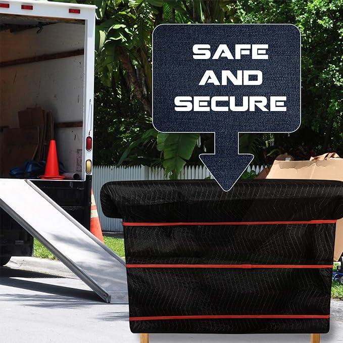 36 Pack Mover Blanket Rubber Bands - Extra Large Rubber Bands for Moving Blankets and Furniture - Variety of Sizes 26in, 30in & 42in - 36 Moving Bands Total - kitchentoolz